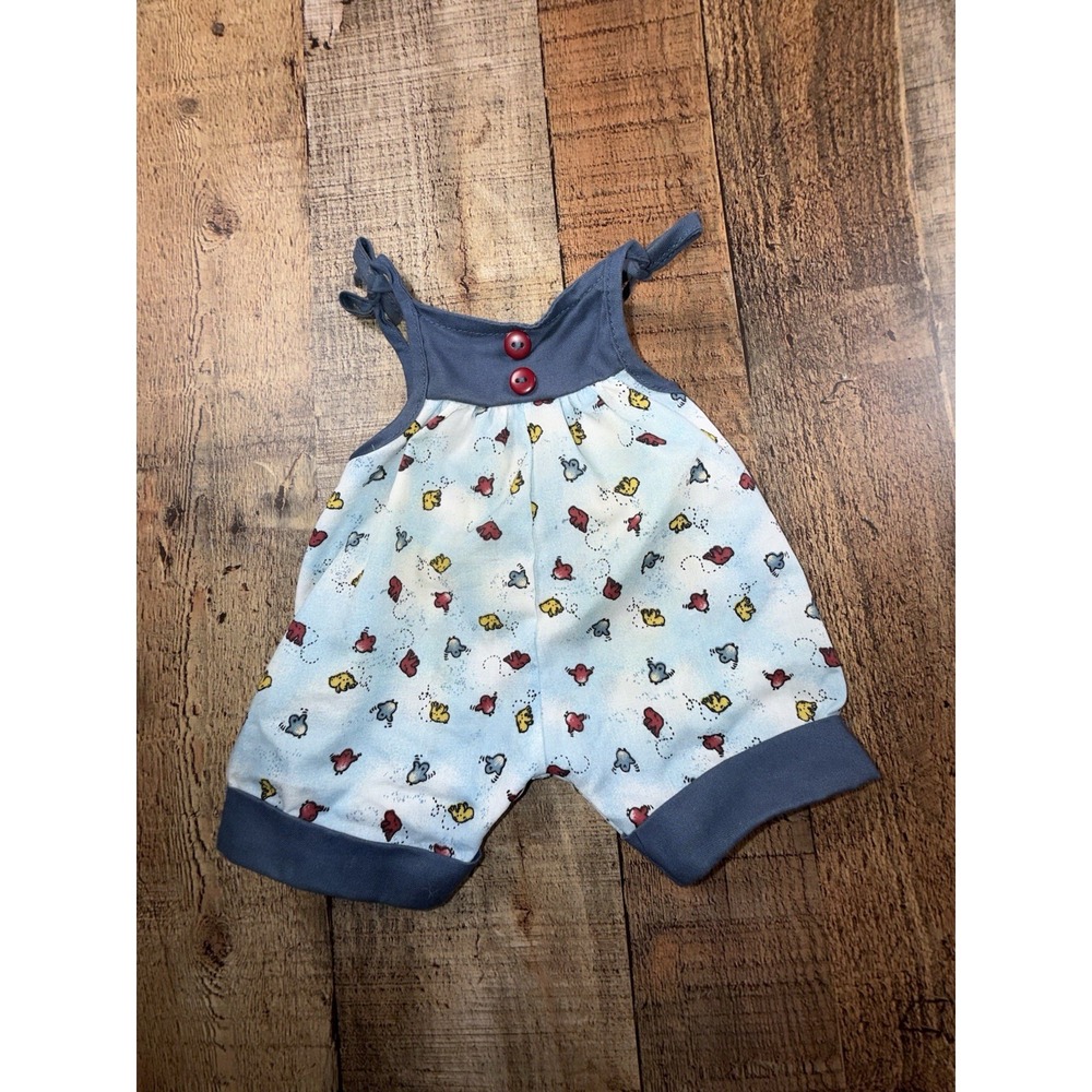 Boyds Bears Bearwear Summer Romper Outfit Straw Hat Mini Bear Teddy Clothes